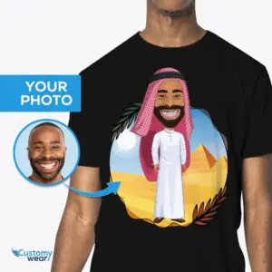 定制阿拉伯男士衬衫 |个性化旅行爱好者 T 恤 成人衬衫 www.customywear.com
