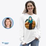 Custom Arabian Woman Shirt | Personalized Arab Girlfriend Hijab Tee-Customywear-Adult shirts