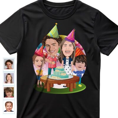 Personalized Family Birthday Shirts – Custom Celebration Tee Family www.customywear.com 2