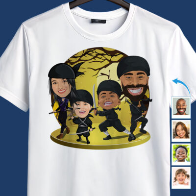 Custom Ninja Family Shirts | Personalized Harajuku Gift Family www.customywear.com 2