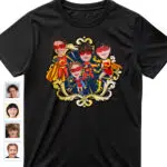 Foren din superfamilie med skræddersyede superhelteskjorter – Personlige familiesammenførings-t-shirts Brugerdefinerede gaver - Superhelte original rød www.customywear.com 12