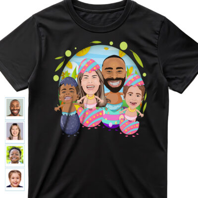 Custom Easter Family Shirt – Personalized Egg Hunt Tees Family www.customywear.com 2