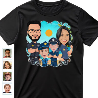 Personalized Police Family Shirts | Custom Officer Gifts Family www.customywear.com 2