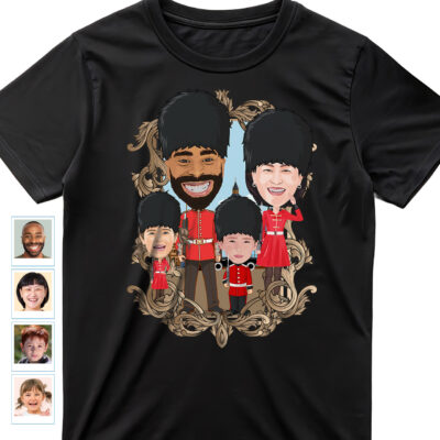 Guardians of Royalty: Custom Royal Family Shirts – Personalized Retirement and Memorial Gift Family www.customywear.com 2