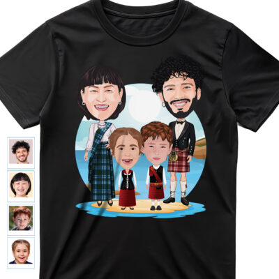 Custom Scottish Family Shirts | Personalized Scotland Trip Tee Family www.customywear.com 2