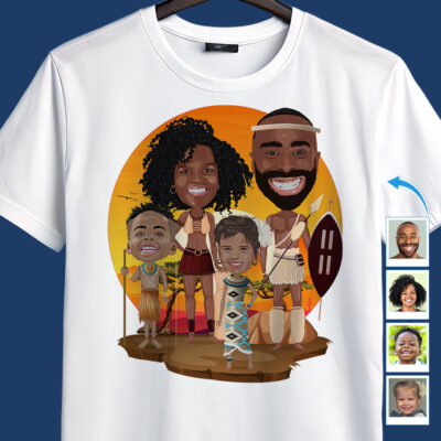 Custom African Family Shirts: Personalized Desert Adventure Tee Family www.customywear.com 2