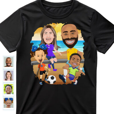 Personalized Soccer Family Shirt | Football Father Tee Family www.customywear.com 2