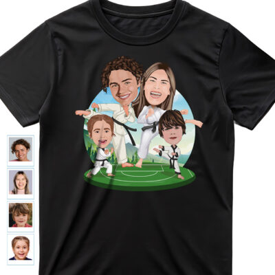 Custom Karate Family Shirts – Personalized Martial Arts Gift for All Ages Family www.customywear.com 2