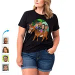 Custom Donkey Family Shirt – Personalized funny Llama Nature Gift Custom Gifts - Donkey Ride www.customywear.com 13