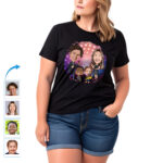 Gepersonaliseerde familieshirts voor zangers | Popcultuurmuziek-T-shirt | Aangepast cadeau voor muziekleraar Gepersonaliseerde geschenken - Zangers www.customywear.com 13