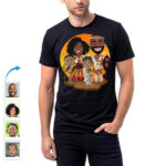 Egyedi afrikai családi ingek: személyre szabott sivatagi kalandpóló Egyedi ajándékok – afrikai ruha www.customywear.com 13
