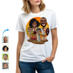 Egyedi afrikai családi ingek: személyre szabott sivatagi kalandpóló Egyedi ajándékok – afrikai ruha www.customywear.com 14