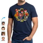 Foren din superfamilie med skræddersyede superhelteskjorter – Personlige familiesammenførings-t-shirts Brugerdefinerede gaver - Superhelte original rød www.customywear.com 15