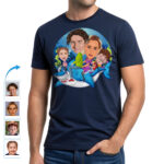 Rodinné košile Baby Shark na zakázku | Personalizovaná trička pro jízdu na žralokech Dárky na zakázku – Shark Rider www.customywear.com 15