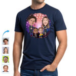 Gepersonaliseerde familieshirts voor zangers | Popcultuurmuziek-T-shirt | Aangepast cadeau voor muziekleraar Gepersonaliseerde geschenken - Zangers www.customywear.com 15