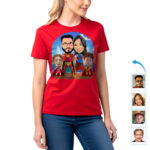 Mittatilaustyönä Superhero Family Reunion paidat | Henkilökohtaiset sankarilliset perhepaidat Räätälöidyt lahjat – alkuperäinen supersankari www.customywear.com 16