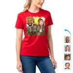 Camisetas personalizadas con retratos familiares mexicanos | Arte con foto personalizada Regalos personalizados - Cultura mexicana www.customywear.com 16