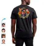 Foren din superfamilie med skræddersyede superhelteskjorter – Personlige familiesammenførings-t-shirts Brugerdefinerede gaver - Superhelte original rød www.customywear.com 18