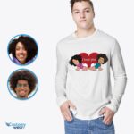 Prispôsobené detské tričká pre páry – tričká s fotografiou na mieru – oblečenie na mieru – košele pre dospelých