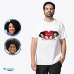 Camisetas personalizadas para parejas con pose de bebé - Camisetas con fotos personalizadas-Ropa personalizada-Camisetas para adultos