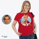 Custom Beach Volleyball Women's Shirt - Personalized Female Player Tee-Customywear-Adult shirts