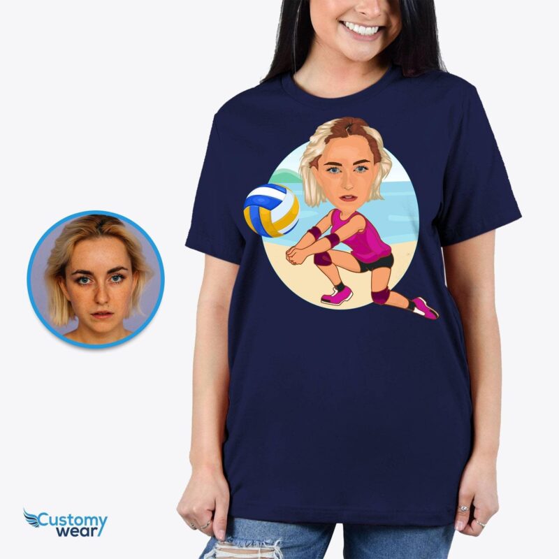 Beach Volleyball womens shirt - Female player girlfriend tee CustomyWear adult, Adult-google, adult2, anniversary_gifts, auntie_shirt, bridesmaid_shirt, cheer_mom_shirt, cus
