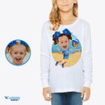 Custom Beach Volleyball Youth Girls T-Shirt - Personalized Kid's Volleyball Tee-Customywear-Girls