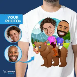 Custom Bear Ride Gay Shirt – Personalized LGBTQ Couple Tee Axtra - ALL vector shirts - male www.customywear.com