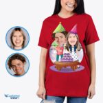 Kemeja Pasangan Ulang Tahun Kustom - Kaos Ulang Tahun Pencocokan yang Dipersonalisasi-Pakaian Khusus-Ulang Tahun