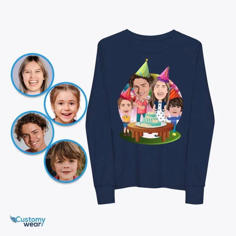 Custom Birthday Family Shirts - Personalized Celebration Tees for All Ages-Customywear-Birthday