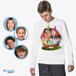 Kemeja Keluarga Ulang Tahun Kustom - Kaos Perayaan Remaja yang Dipersonalisasi-Pakaian Khusus-Ulang Tahun
