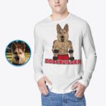 Спеціальна футболка Bodybuilder Dog T-Shirt - Personalized Gym Lover Tee-Customywear-Adult Futbolka