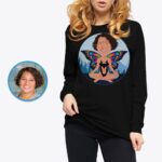 Custom Butterfly Yoga Woman T-Shirt | Personalized Nature-Inspired Tee-Customywear-Adult shirts