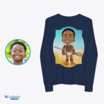 Kemeja Anak Muda Manusia Gua Kustom | Kaus Anak-anak Afrika Kuno yang Dipersonalisasi-Pakaian Khusus-Penjual Terbaik