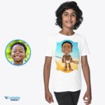 Kemeja Anak Muda Manusia Gua Kustom | Kaus Anak-anak Afrika Kuno yang Dipersonalisasi-Pakaian Khusus-Penjual Terbaik