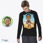 Custom Caveman Youth Boy Shirt | Personalized Ancient African Kids Tee-Customywear-Best Seller