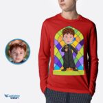 Custom Christian Priest Shirt for Boys | Personalized Religious Tee-Customywear-Boys