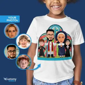 Custom Christian Family Youth Shirt | Personalized Catholic Gift Tee Axtra - ALL vector shirts - male www.customywear.com