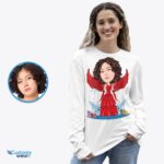 Chemise personnalisée pour femmes ange de Noël | Chemises personnalisées Fairy Fantasy Tee-Customywear-Adult