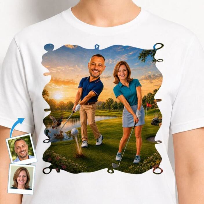 Couples Golf Shirt - Personalized Tees for Stylish Golfing Duos (15)