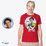 Προσαρμοσμένο πουκάμισο ανδρικής ιππασίας με αγελάδα | Εξατομικευμένα Funny Tee-Customywear-πουκάμισα για ενήλικες