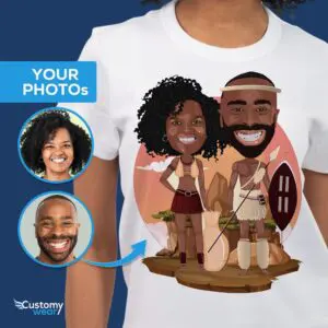 Custom African American Couple Shirt | Personalized African Traditional Tee Adult shirts www.customywear.com