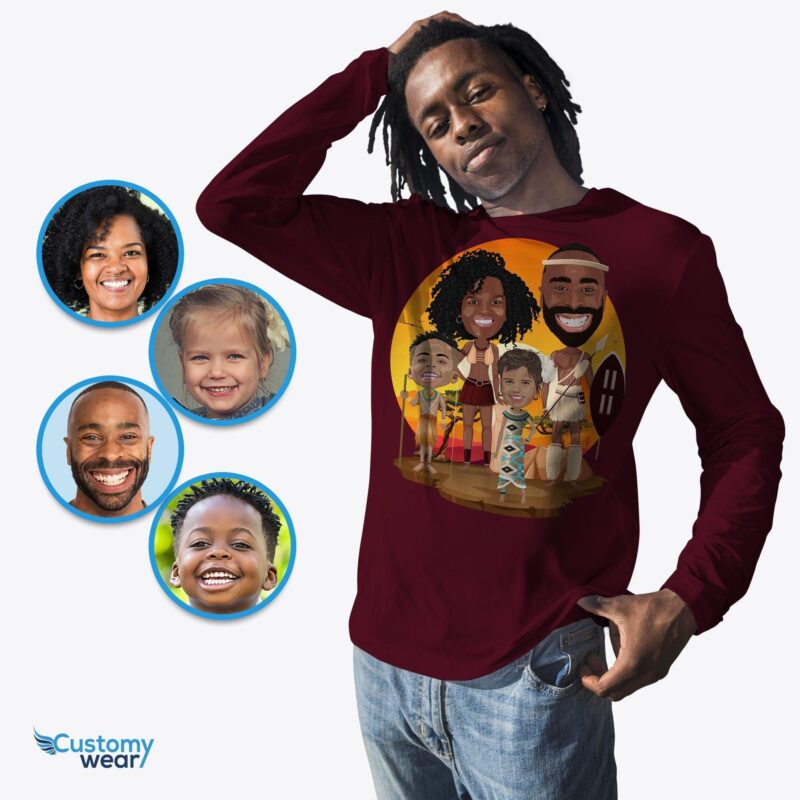 Custom African family shirts, Africa Travel gift, African American dad memorial gift CustomyWear Adult-google, adult2, African_American, african_dress, african_shirt, country_shirts, family-adult,