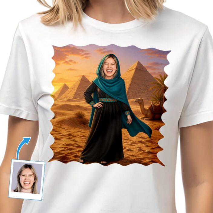 Custom Arabian Woman Shirt Personalized Arab Girlfriend Hijab Tee (16)