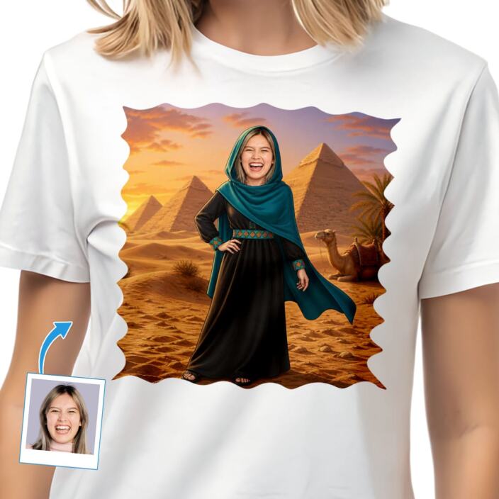 Custom Arabian Woman Shirt Personalized Arab Girlfriend Hijab Tee (16)