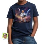 Custom Astronaut Boy Shirt | Personalized Young Kid Moon Landing Tee Boy's T-shirts www.customywear.com 5