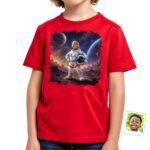 Custom Astronaut Boy Shirt | Personalized Young Kid Moon Landing Tee Boy's T-shirts www.customywear.com 6