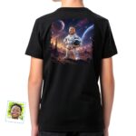 Custom Astronaut Boy Shirt | Personalized Young Kid Moon Landing Tee Boy's T-shirts www.customywear.com 7