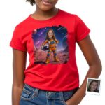 Custom Astronaut Girl Shirt | Personalized Little Sister Alien Moon Tee Customywear www.customywear.com 6 Custom Astronaut Girl Shirt | Personalized Little Sister Alien Moon Tee Girl's T-shirts www.customywear.com 6