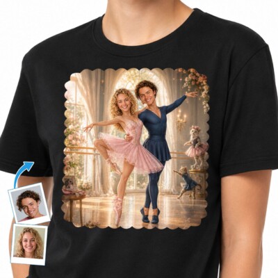 Custom Ballerina Couples Shirts | Personalized Gifts for Him Customywear www.customywear.com Custom Ballerina Couples Shirts | Personalized Gifts for Him T-shirts for Couple www.customywear.com